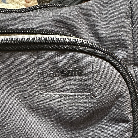 Pacsafe City Safe LS100 Crossbody Anti Theft Travel Bag, Charcoal and Black - Picture 2 of 15